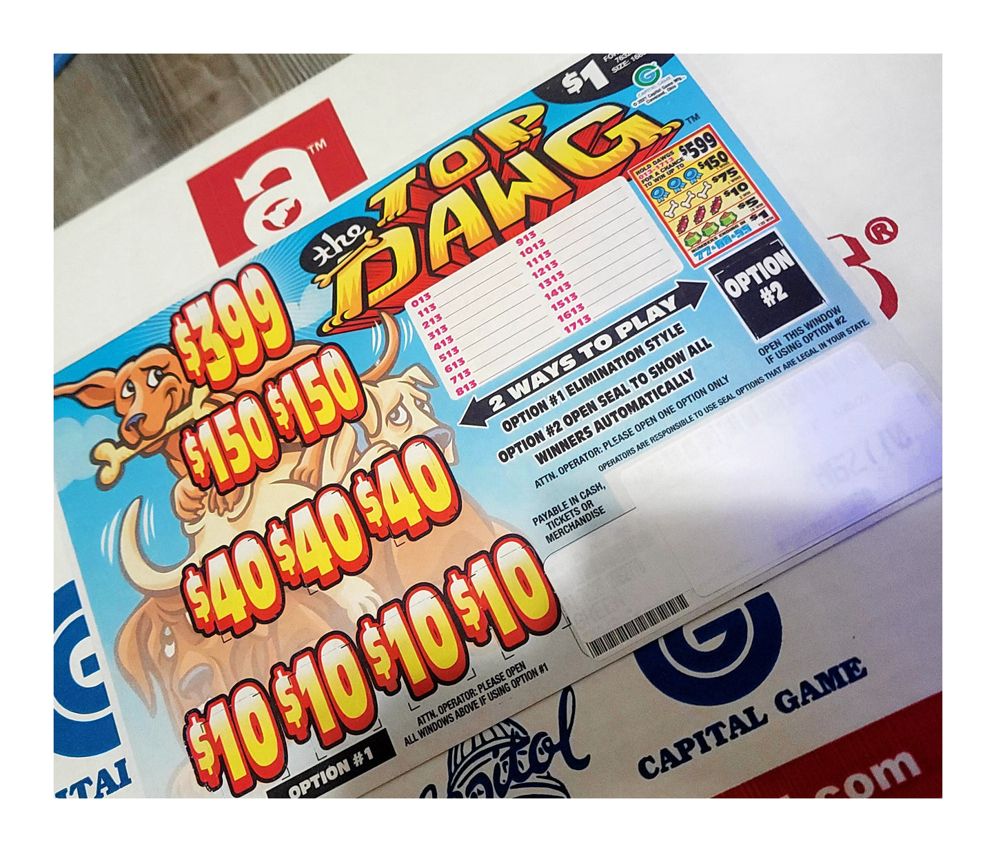 Top Dawg (sm. box) Ticket ct: 1680 • Profit: $376