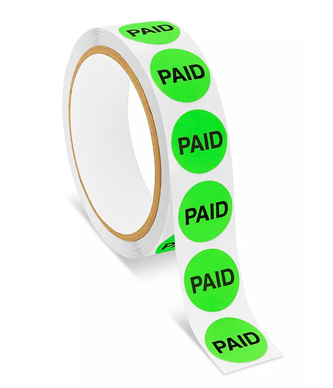 'PAID' Prize Board Sticker (Roll/1,000ct)