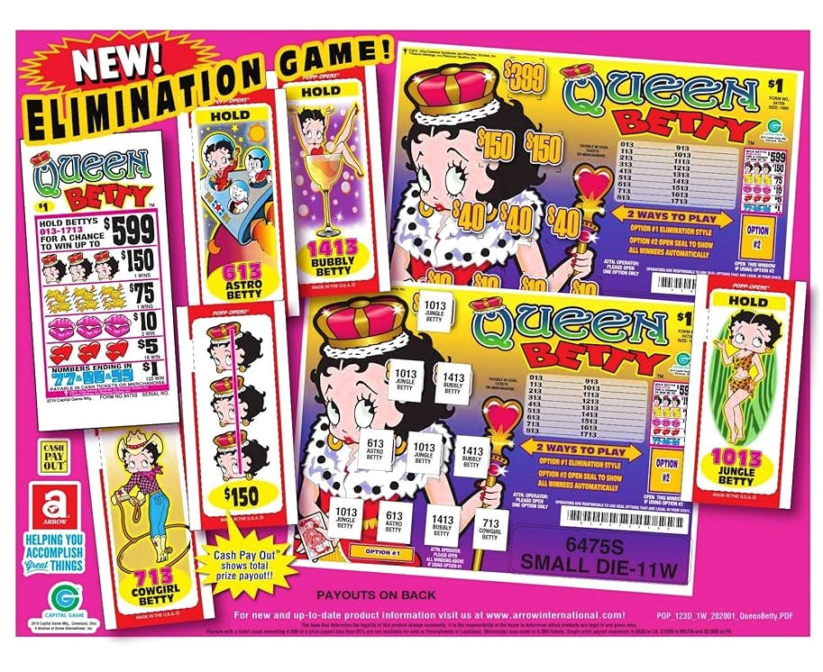 Queen Betty (sm. box) Ticket ct: 1680 • Profit: $376