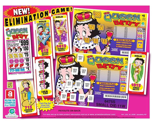 Queen Betty (sm. box) Ticket ct: 1680 • Profit: $376