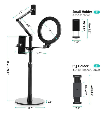 Adjustable LIVE 3-in-1 Content Creator Stand/Mount