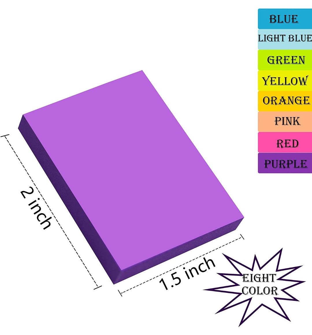 Sticky-Notes 5pk NEON (2")