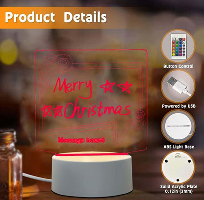 Dry-Erase Light-Board + Remote (16 Colors)