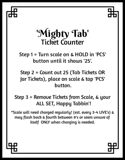 USB Rechargeable XXL Digital Tab/Jar Ticket Counting Scale + 💯 Acuracy-GUARANTEE