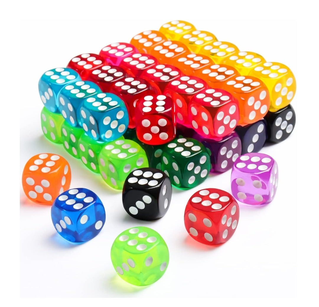 Rainbow Dice 10pc Set (multicolor)