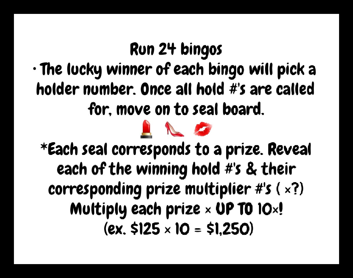 'Betty 💋 Multiplier' $8/Line, 24-Bingo, $1280 Profit