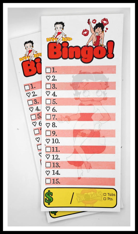 Queen 💋 B. '15-Line' Bingo Notepad (25 Sheets)