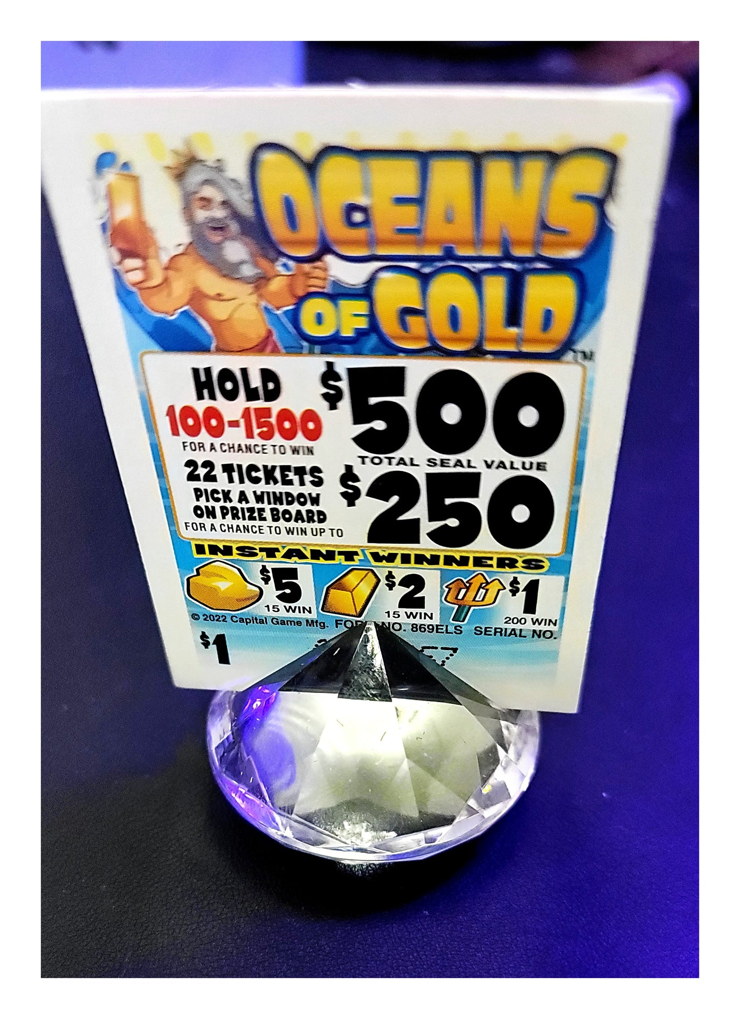 Set of 3 (3pc) Ticket/Seal Card, Game Stands