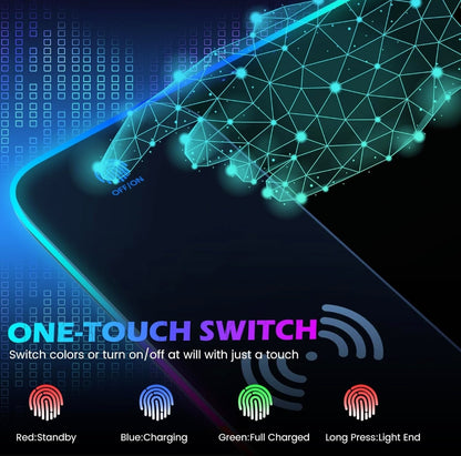 LED Wireless Charging Desk Mat/Pad (31.5"× 11.8")