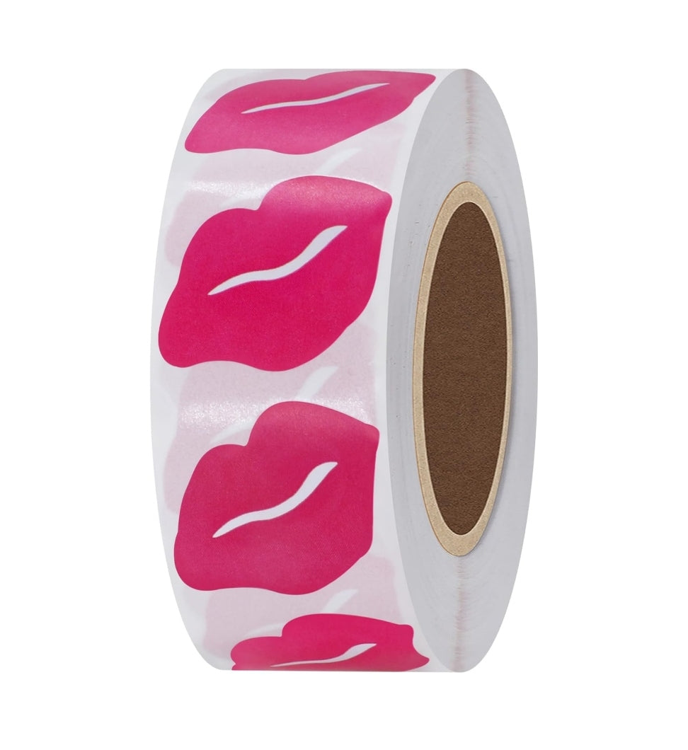 Prize Board Sticker LIPS, Pink. (500ct)