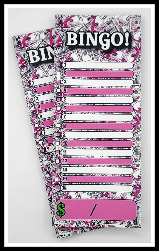 'P¡nk Money' 15-line Bingo Notepad (25-Sheet)