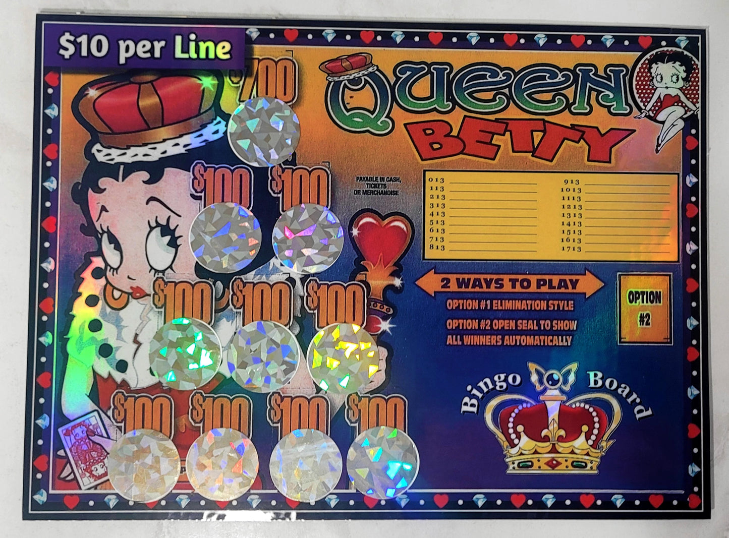 'Queen Betty' Climber Board Set $10/line • $1,100 Profit