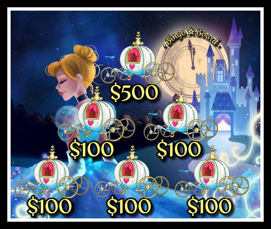 Cinderella Bingo Climber Board, $6/Line, 1k SEAL • $800 Profit