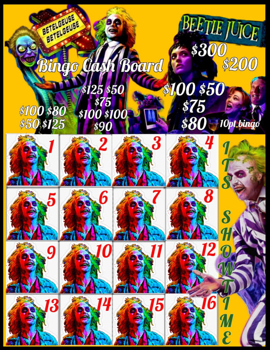 'Beetlejuice 2' Bingo Cashboard, $10/Line, $700